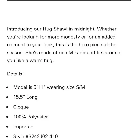 NWT Sachin & Babi Belle Gown and Hug Wrap in Midnight - Picture 16 of 17